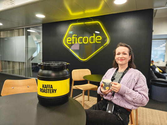 Kahvittelut Eficodella - Yhteistyö Kaffa Roasteryn kanssa